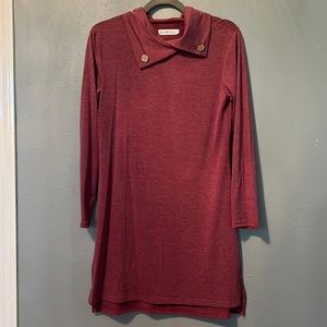 Maroon Sweater Dress